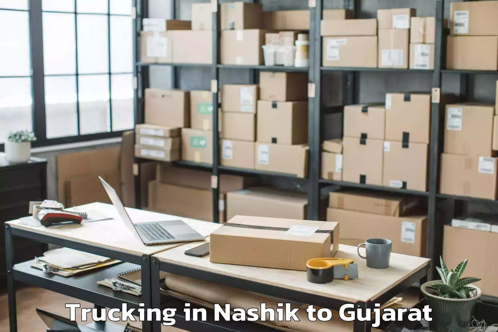 Easy Nashik to Porbandar Airport Pbd Trucking Booking